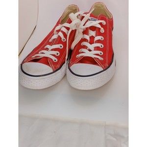 red converse low top Chuck Taylor All Star Canvas Mens Size 7 Women's Size 9...